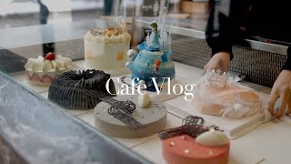 CAFEBAKERY VLOG Vo8  Snow Day Making Custom Cakes  Cake Coffee Shop Daily Routine  多伦多蛋糕店日常 [upl. by Halda]