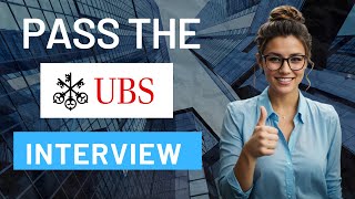 2023 Pass The UBS Interview  UBS Video Interview [upl. by Ama]