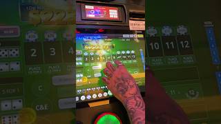 Let me show you how to double 500 on bubble craps casino gamble craps gambling lasvegas [upl. by Aneloc]