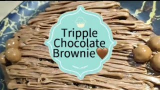 Tripple chocolate brownieEggless Brrbrownie [upl. by Bluefarb]