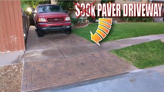 Paver Driveway DIY 110 the cost [upl. by Conte]