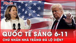 Quốc tế sáng 611 Kết thúc màn rượt đuổi giữa ông Trump và bà Harris Chủ nhân Nhà Trắng lộ diện [upl. by Eerok206]