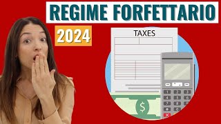 REGIME FORFETTARIO 2024 tasse partita iva con esempi [upl. by Hcab40]