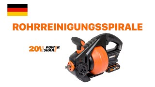 WORX WX891 AKKUROHRREINIGUNGSSPIRALE DE [upl. by Eyks]