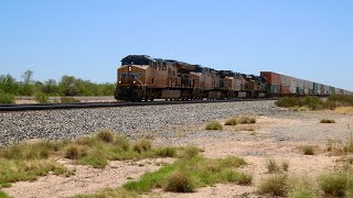 Railfanning UP Phoenix Gila Lordsburg Sub 1 of 3 [upl. by Anrahc346]