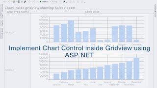 Implement Chart Control inside Gridview using ASPNET [upl. by Jacob]