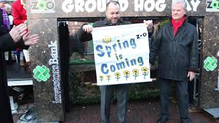 Groundhog Day 2020 Staten Island Chuck predicts early spring [upl. by Paymar524]