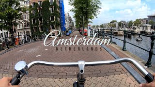 Bike Ride in Amsterdam  Netherlands [upl. by Bernice507]