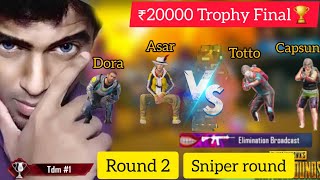 ₹20000 TDM TROPHY TDM GOD VS WAR NAYAGAN FINAL SECOND ROUND SNIPER ROUND MADANBTS [upl. by Anel]