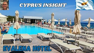 Evalena Beach Hotel Protaras Cyprus  A Tour Around [upl. by Airitak]