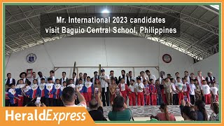 Mr International 2023 candidates visit Baguio Central School Philippines  Baguio Herald Express [upl. by Lraep]