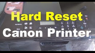 How to Hard Reset Canon Printer Error [upl. by Ayifa]