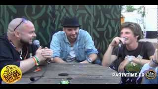 DARK amp NAÂMAN amp BAZIL  Interview HD at Reggae Sun Ska 2012 by Partytimefr [upl. by Taffy]