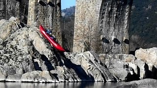 Rivières d Ardèche en kayak gonflable Gumotex  K1 [upl. by Ziegler]