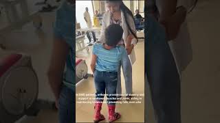 Demonstrating the Use of Orthosis in Duchenne Muscular Dystrophy DMD [upl. by Artenal131]