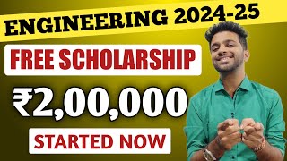 Free SCHOLARSHIP for Engineering 202425 Students  Documents Required amp Eligibility To Apply [upl. by Dulcine]