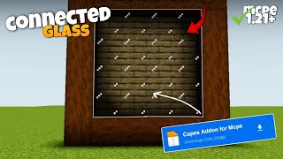 Connected glass mod for Minecraft pe 121  Minecraft connect glass mod 121 [upl. by Loredo891]