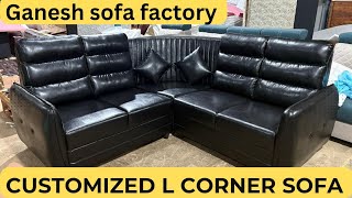 L corner sofa  Designed L sofa  Ganeshsofa factory Eluru  Ganesh sofa ampfurnitures [upl. by Hirschfeld]