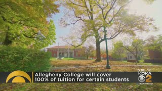 Allegheny College covering full tuition for certain students [upl. by Billat]