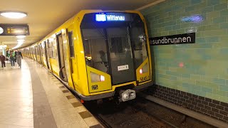 UBahn Berlin Mitfahrt von Nauener Platz bis Zoologischer Garten im H97 auf der U9 [upl. by Ettennig783]