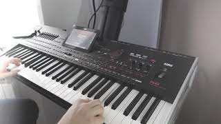 Nie warto kochać z rep DYSTANS  KORG PA4x COVER [upl. by Joette]