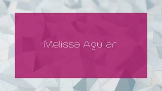 Melissa Aguilar  appearance [upl. by Dewey]