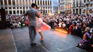 BTF 2014 Grand Place ROXANA SUAREZ amp SEBASTIAN ACHAVAL with Solo Tango Orquesta [upl. by Borden]