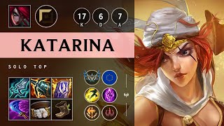 Katarina Top vs Olaf Triple Kill Legendary  EUW Challenger Patch 1416 [upl. by Ahseit722]