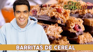 Barritas de CEREAL CASERAS ideales como LONCHERA PARA NIÑOS  Christopher Carpentier [upl. by Hana]