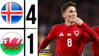 Full Time Wales Qualified To League A  Wales vs Iceland 41 Highlights  UEFA Nations League 2024 [upl. by Fabien]