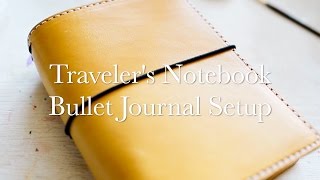 Bullet Journaling in a Travelers Notebook [upl. by Hort]