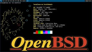 Установка OpenBSD  DWM flexipatch VMware‮ [upl. by Aicilihp904]