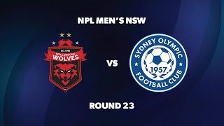 NPL Men’s NSW Round 23 Wollongong Wolves FC v Sydney Olympic FC [upl. by Llerud824]