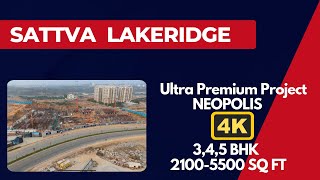 Sattva Lakeridge  Neopolis  Latest Update  Drone Shot  Hyderabad Real Estate  Kokapet [upl. by Llennol]