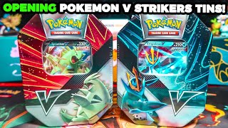 Opening Pokemon V Strikers Tins Tyranitar V  Empoleon V [upl. by Clemmie]