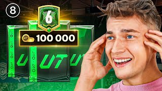 OTWIRAMY PACZKĘ ZA 100000 COINSÓW  FC 25 ULTIMATE TEAM8 [upl. by Saibot]