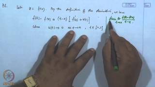 Mod32 Lec34 Differentiability of real valued function Mean Value Theorem [upl. by Ahsila425]