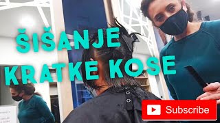 Šišanje kratke kose detaljno opisano By AlisaH😎  Short haircut described in detail [upl. by Halihs]