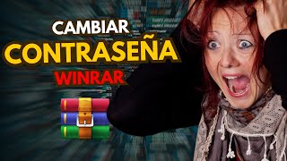 Cómo QUITAR o CAMBIAR la Contraseña De Archivo WinRAR 🔐 Clave del ARCHIVO Desbloqueada [upl. by Hannis]