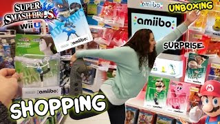 Amiibo Shopping w FGTEEV Mom amp Chase Surprise  Unboxing Super Smash Bros 4 WiiU  Wave 1 [upl. by Retswerb]