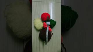 Diy Wool Craft ✨❤️  Easy and Beautiful 😍  shorts woolencraft woolart craft [upl. by Drofyar]