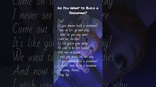 Frozen  Do You Want to Build a Snowman Song Lyrics  Baby Elsa Anna lyrics elsa anna kids [upl. by Edivad]