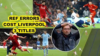 Liverpool Robbed 3 Premier League Titles by Shocking Ref Mistakes Is this why Klopp is leaving [upl. by Aninotna]