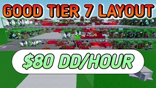 GOOD TIER 7 LAYOUT FACTORY SIMULATOR  Roblox Factory Simulator [upl. by Burack]