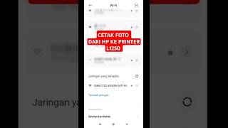 Cara Print dari HP ke Printer Wifi Epson Ecotank L1250 [upl. by Nivloc]