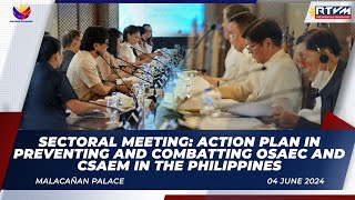 Sectoral Meeting Action Plan for Preventing and Combating OSAEC and CSAEM in the Philippines [upl. by Valeria792]