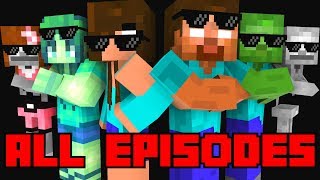 Monster School  All Episodes   Season 14   full Minecraft Animation [upl. by Pirri]