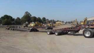 Getting a 9axle Murray lowbed ready to load [upl. by Atterehs]