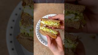 Easy Healthy Lunch Idea 🥑 Avocado Egg Salad Sandwich healthylunch [upl. by Anselma301]