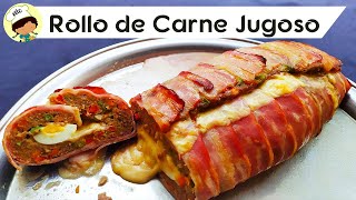 ROLLO DE CARNE JUGOSO  Receta Keto  Cetogenica [upl. by Nytsirt]